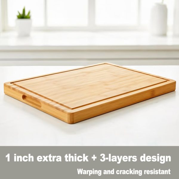 61E0ihO1b1L._AC_SL1239_ Bamboo Cutting Board with Juice Groove, 17x12.5
