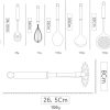 Stainless Steel Cooking Utensil Set with Stand