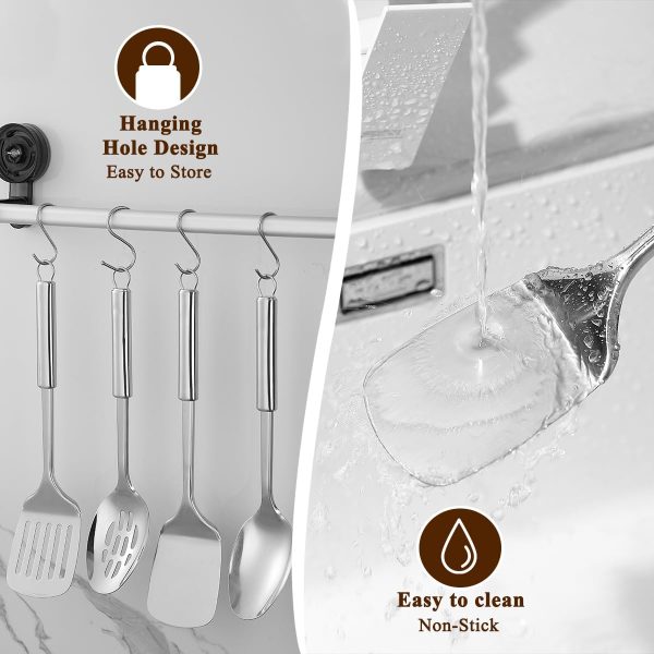 61ONoFJeVL._AC_SL1200_ Stainless Steel Kitchen Utensil Set, 4pc