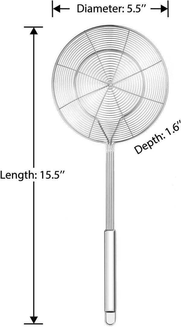 61rB-lLoVvL._AC_SL1500_ Stainless Steel Spider Strainer Skimmer Ladle