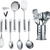 Stainless Steel Cooking Utensil Set with Stand