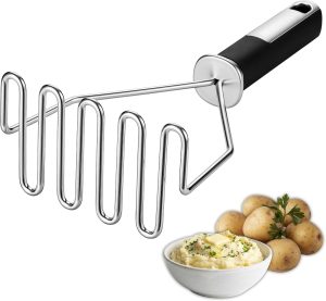 Stainless Steel Potato Masher, Heavy Duty Kitchen Tool