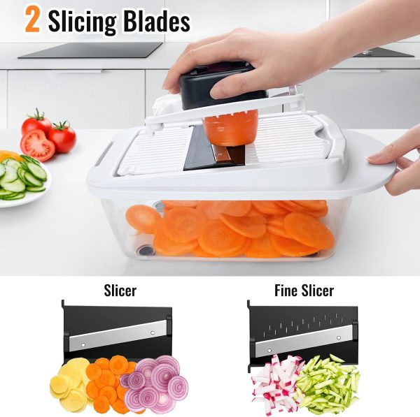71PjNUi4HRL._AC_SL1500_ 8-Blade Chopper Slicer Grater Set