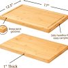 71Qdn5AO8kL._AC_SL1500_ Bamboo Cutting Board with Juice Groove, 17x12.5