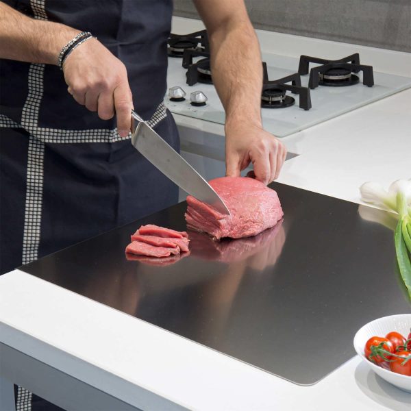 Stainless Steel Cutting Board for Kitchen, 15.7 x 11.8 in
