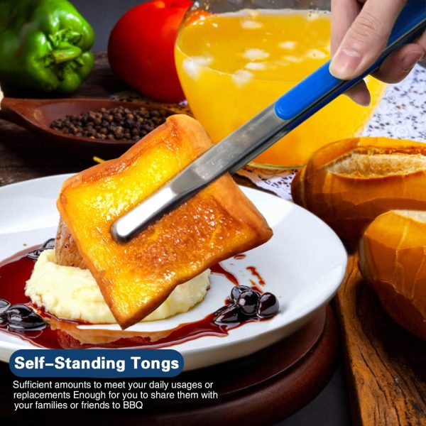 71U4bE-ZN1L._AC_SL1500_ Stainless Steel Kitchen Tongs, 4-Pack