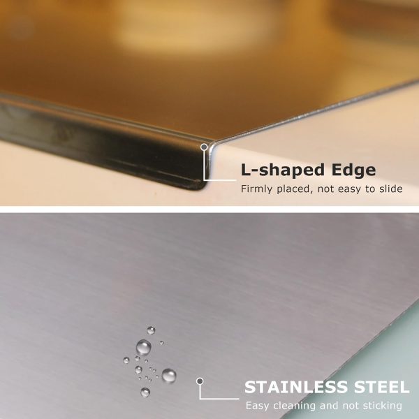 Stainless Steel Cutting Board for Kitchen, 15.7 x 11.8 in