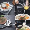Stainless Steel Cooking Utensil Set with Stand