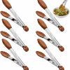Walnut Wood Tongs 6-Pack for Cooking