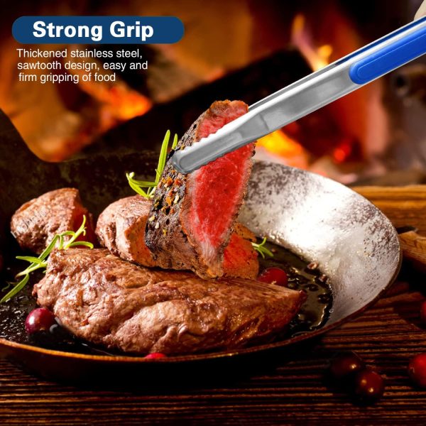 71pDmaIRlqL._AC_SL1500_ Stainless Steel Kitchen Tongs, 4-Pack