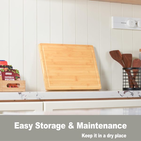 71tsq9FsYEL._AC_SL1500_ Bamboo Cutting Board with Juice Groove, 17x12.5