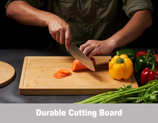 71uPP-HWasL._AC_SL1500_ Bamboo Cutting Board with Juice Groove, 17x12.5