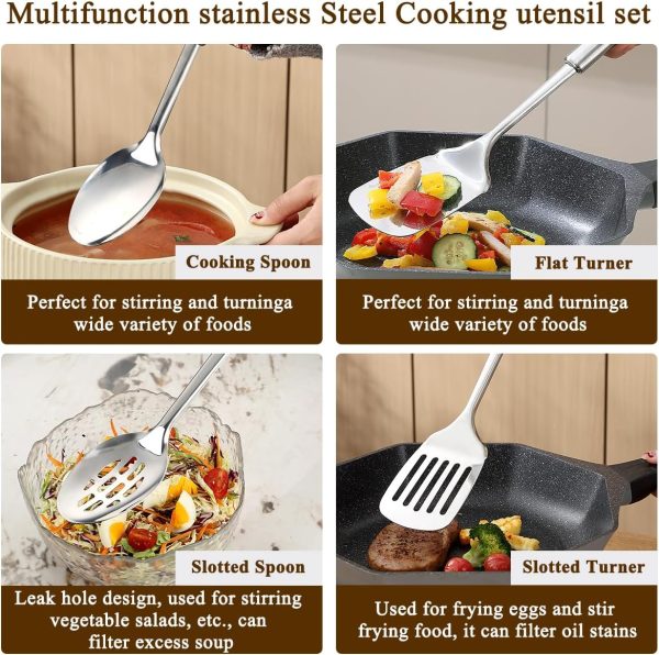 71w3IL-TcL._AC_SL1200_ Stainless Steel Kitchen Utensil Set, 4pc