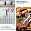 8155qYXFpgL._AC_SL1500_ Stainless Steel Kitchen Tongs, 4-Pack