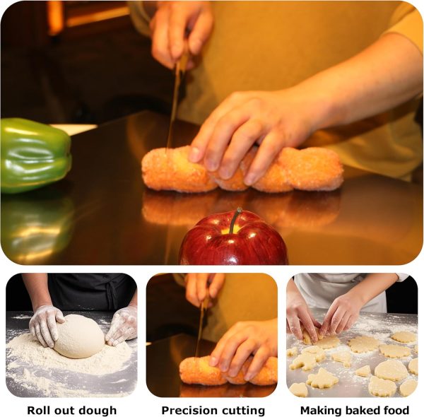 Stainless Steel Cutting Board for Kitchen, 15.7 x 11.8 in
