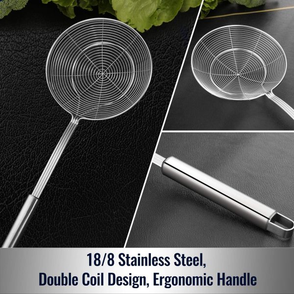 81tXSn4EfrL._AC_SL1500_ Stainless Steel Spider Strainer Skimmer Ladle